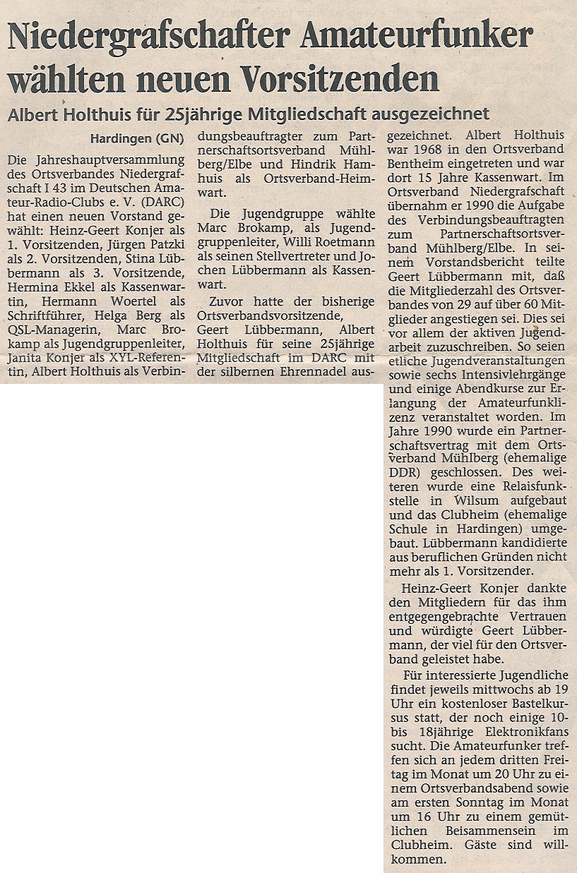 Zeitungsartikel vom 22.01.1993