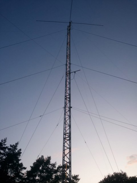 Der Mast steht